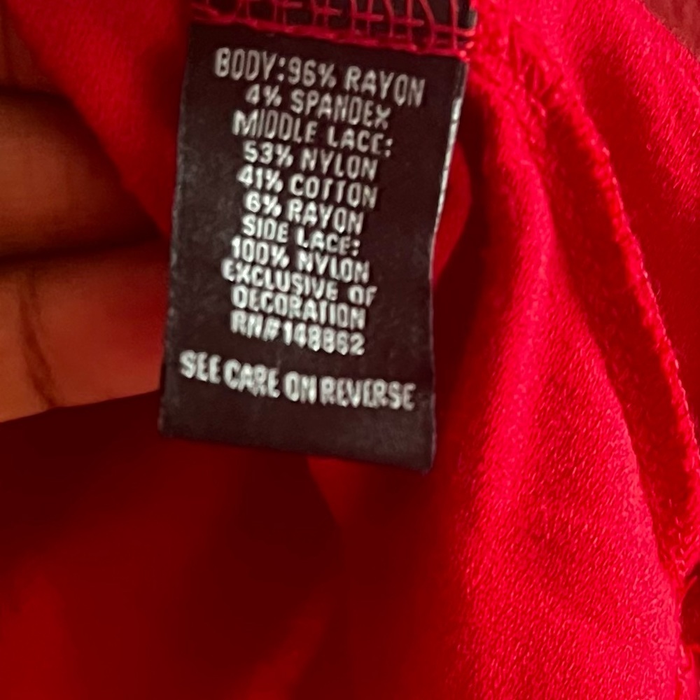 Torrid Red Floral Lace Tank - Picture 7 of 15